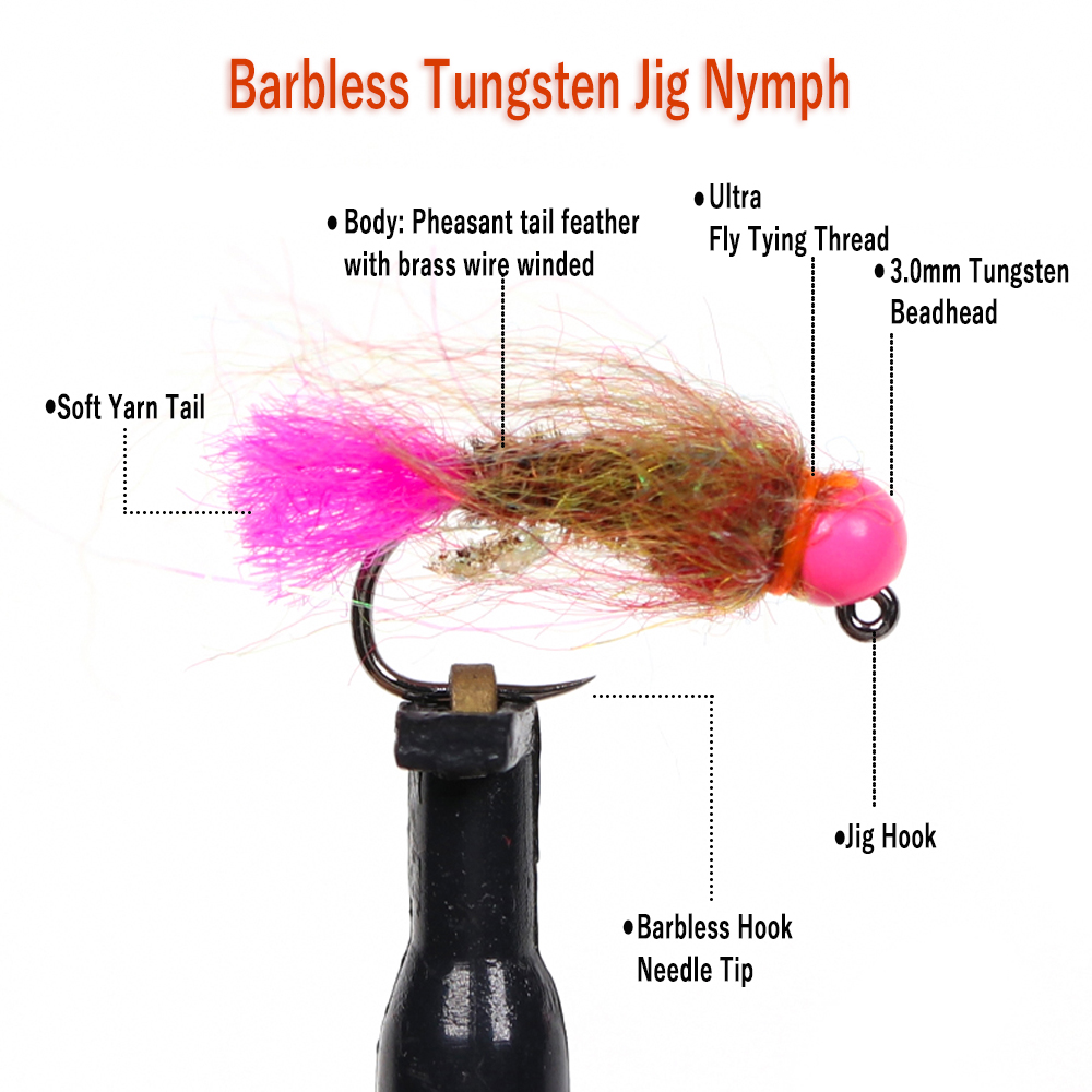 Wifreo 12 шт. Вольфрамовая бус – обзор и цена Fishing Hook Barbless