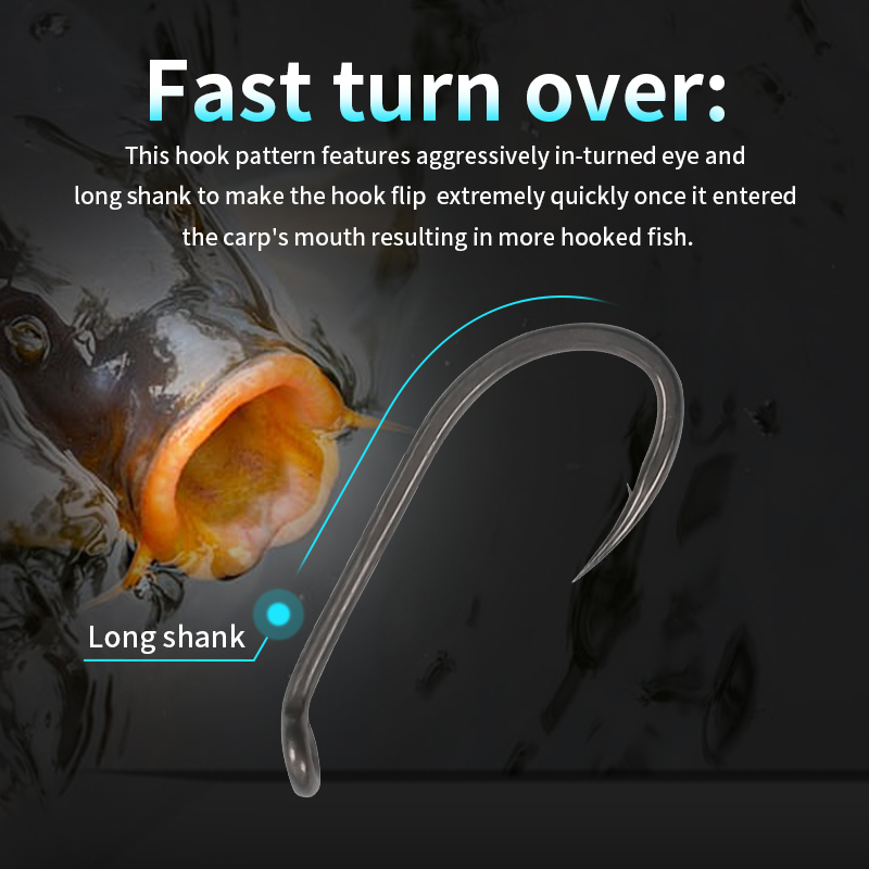 10 шт., крючок для ловли карпа – обзор и цена Fishing Hook Barbless