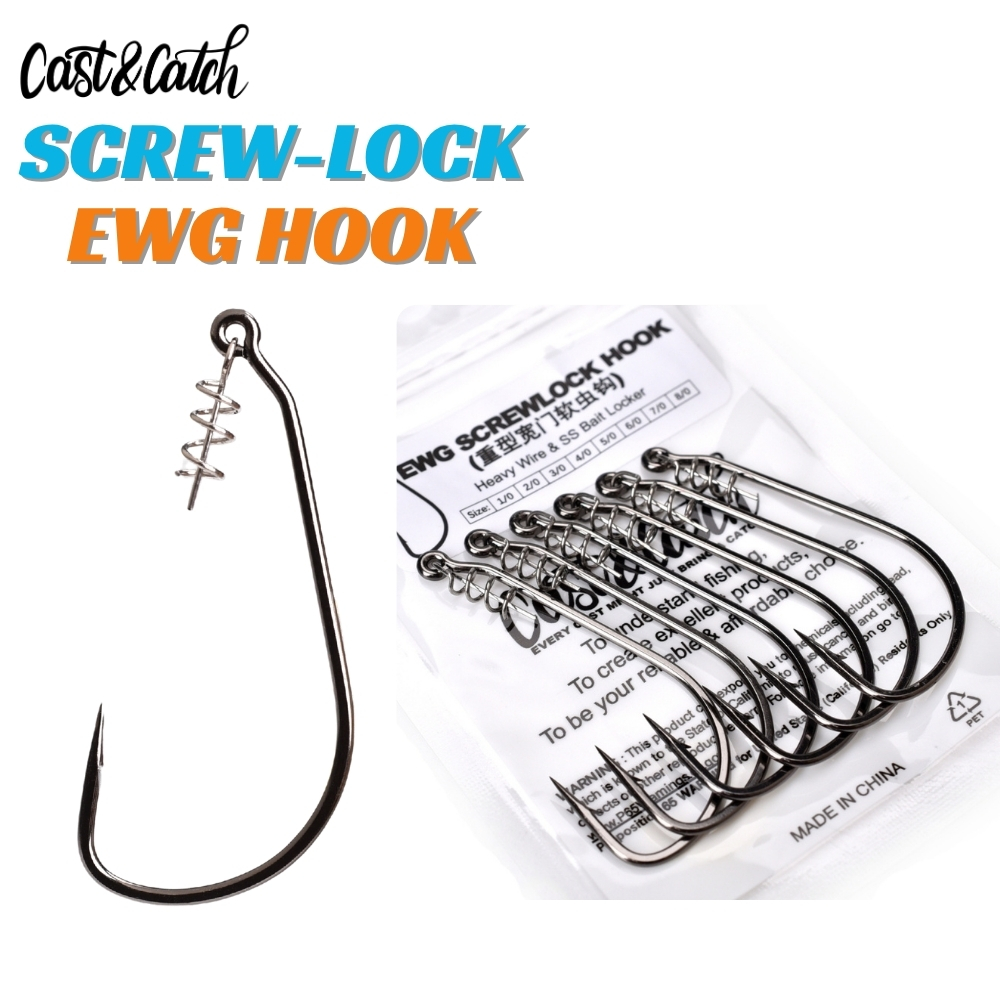 Крючок Cast&Catch SCREW-LOCK W – обзор и цена Fishing Hook Weedless