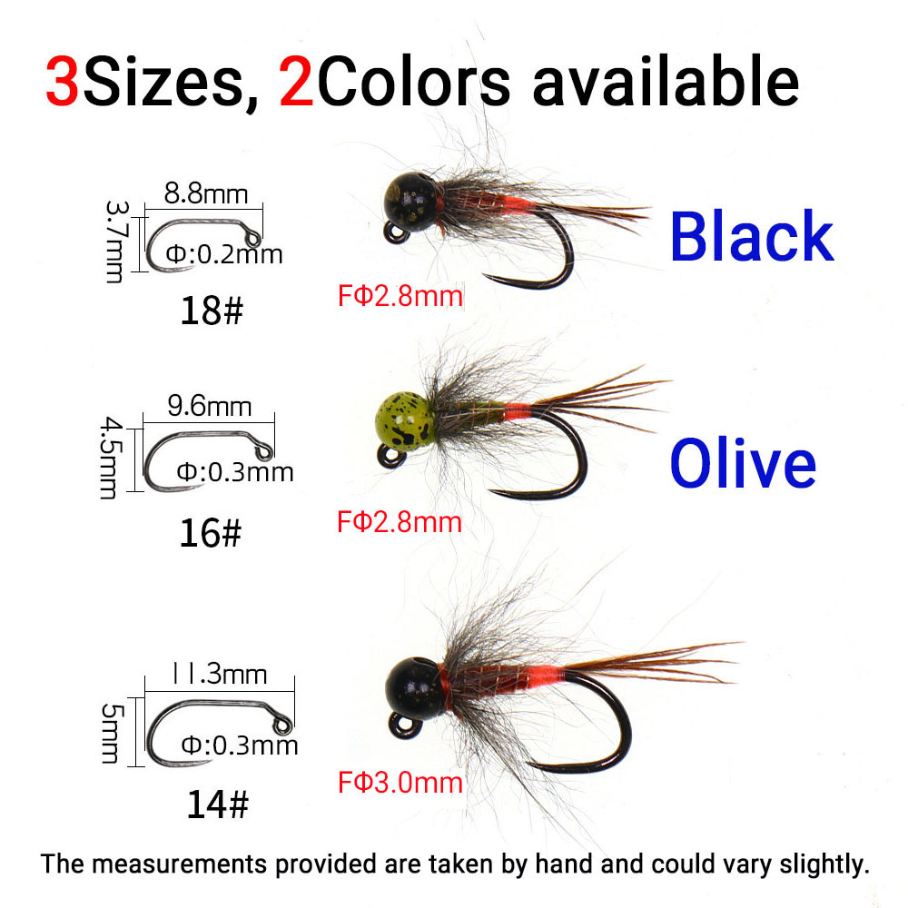 Набор из 6 штук: Нимфы-джиги с – обзор и цена Fishing Hook Barbless