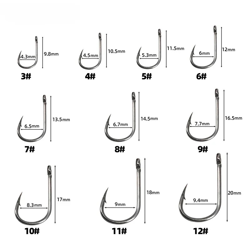 50-1600 шт./кор. рыболовные кр – обзор и цена Fishing Hook Barbless