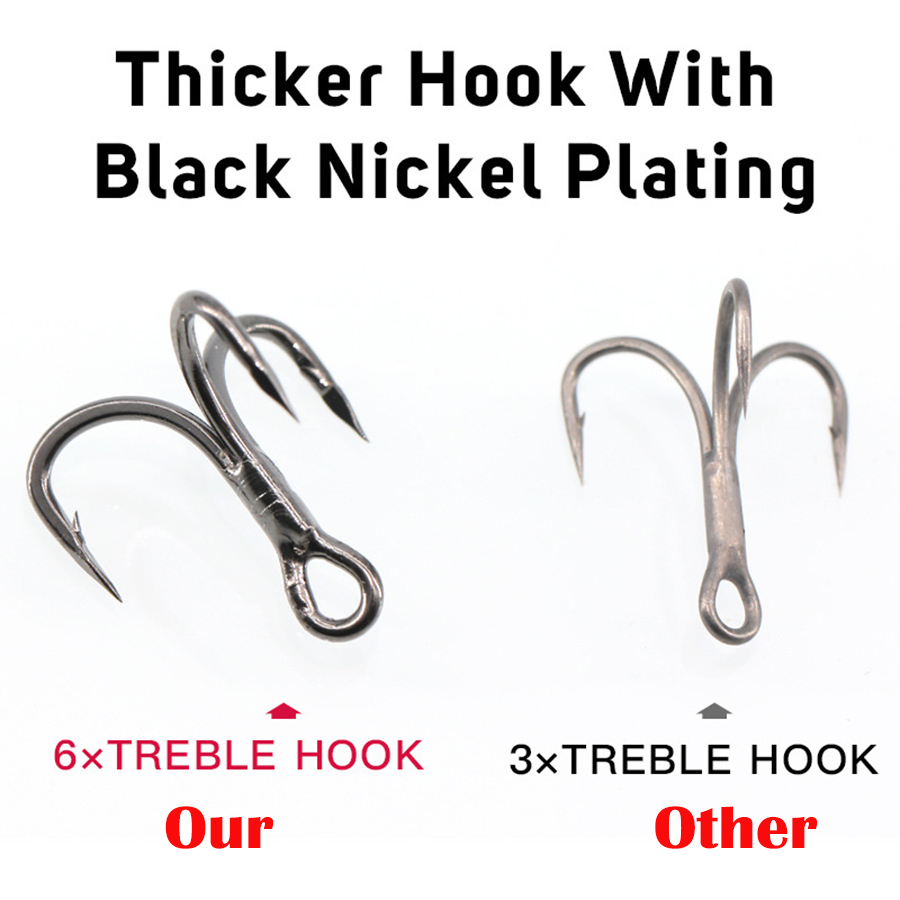6X рыболовный тройной крючок,  – обзор и цена Fishing Hook Barbless